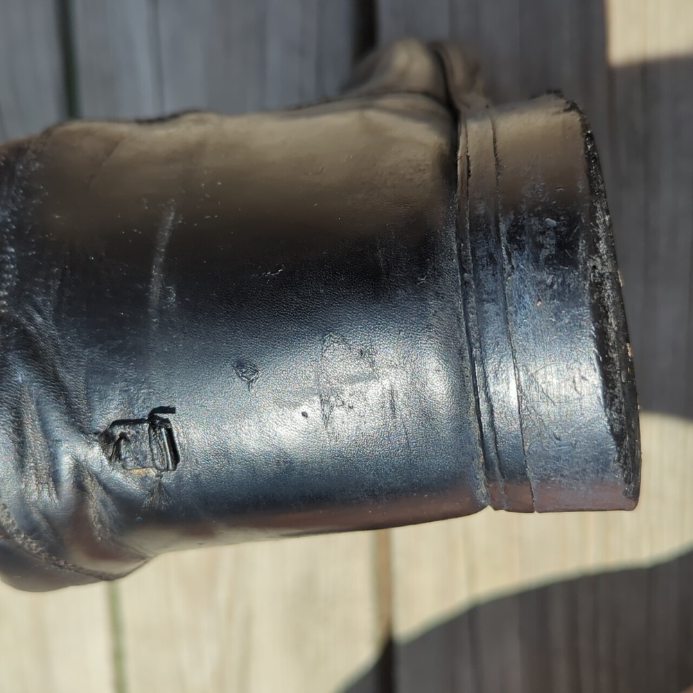Vintage 1980's English Equestrian Handmade Genuine Leather Riding Boots USA - Picture 7 of 14